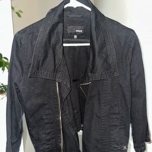 Hurley Black Zip-Up Jacket XS